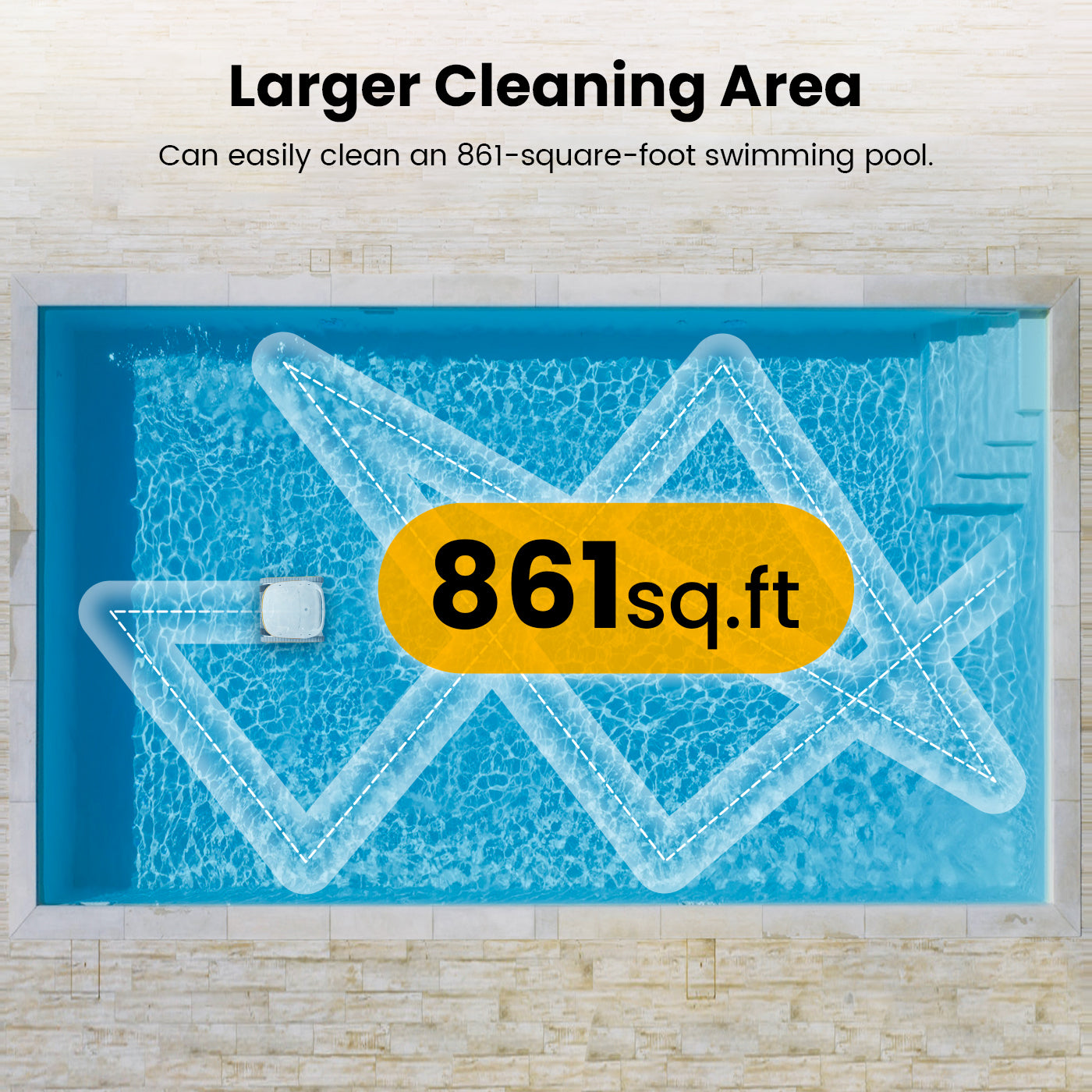 Poolmate Hydro 3 Cordless Essential Pool Cleaner 40.40.500.0002