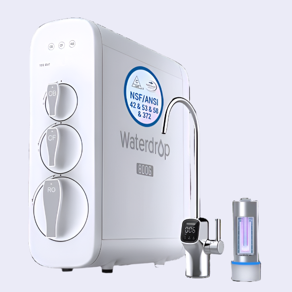 Waterdrop 800 GPD Tankless RO System with UV Sterilizing Light WD-G3P800-W