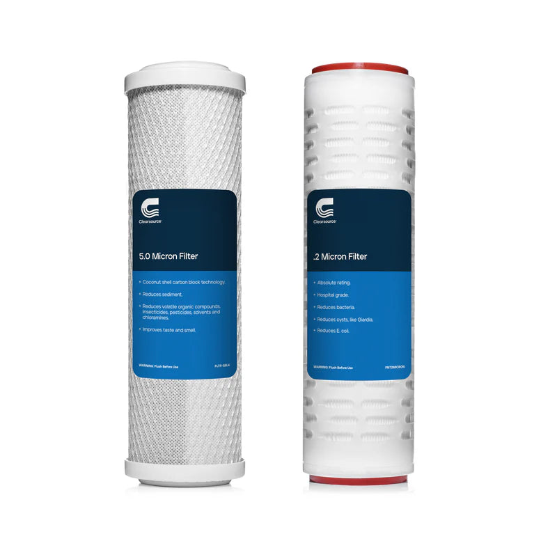 Clearsource Premier RV Water Filter System Replacement Filters FLTR-2PCK-0.2