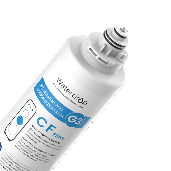 Waterdrop CF Filter for G3P800 & G3P600 & G3 Reverse Osmosis System WD-G3-N1CF