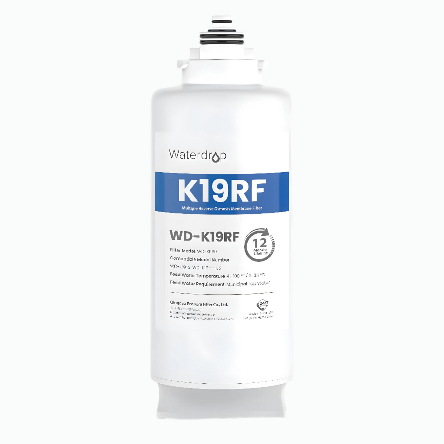 Waterdrop K19RF Filter for Waterdrop K19 Countertop Reverse Osmosis System WD-K19RF