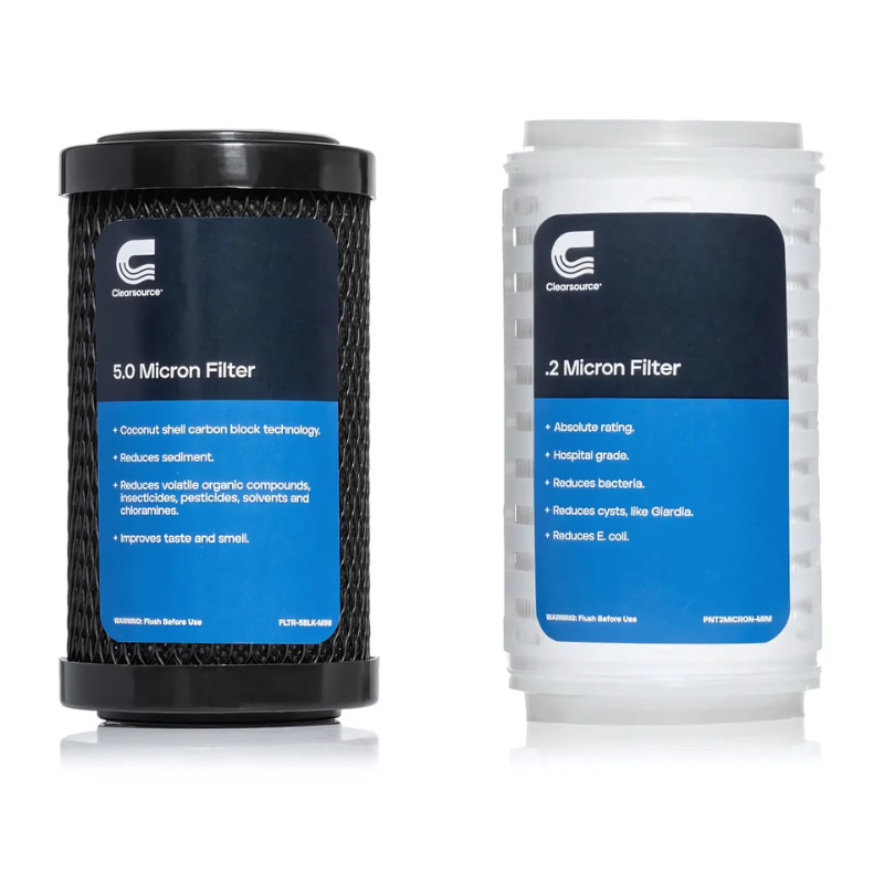 Clearsource Premier Mini RV Water Filter System Replacement Filters FLTR-2PCK-MINI