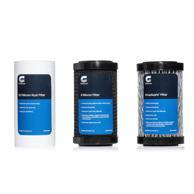Clearsource Ultra Mini RV Water Filter System Replacement Filters FLTR-3PCK-MINI