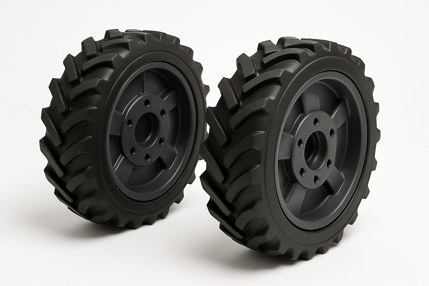 pair of wheels for a robotic lawn mower