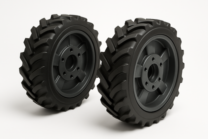 pair of wheels for a robotic lawn mower