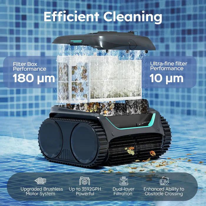 WYBOT C2 Cordless Robotic Pool Cleaner WYUS-C2-KG1