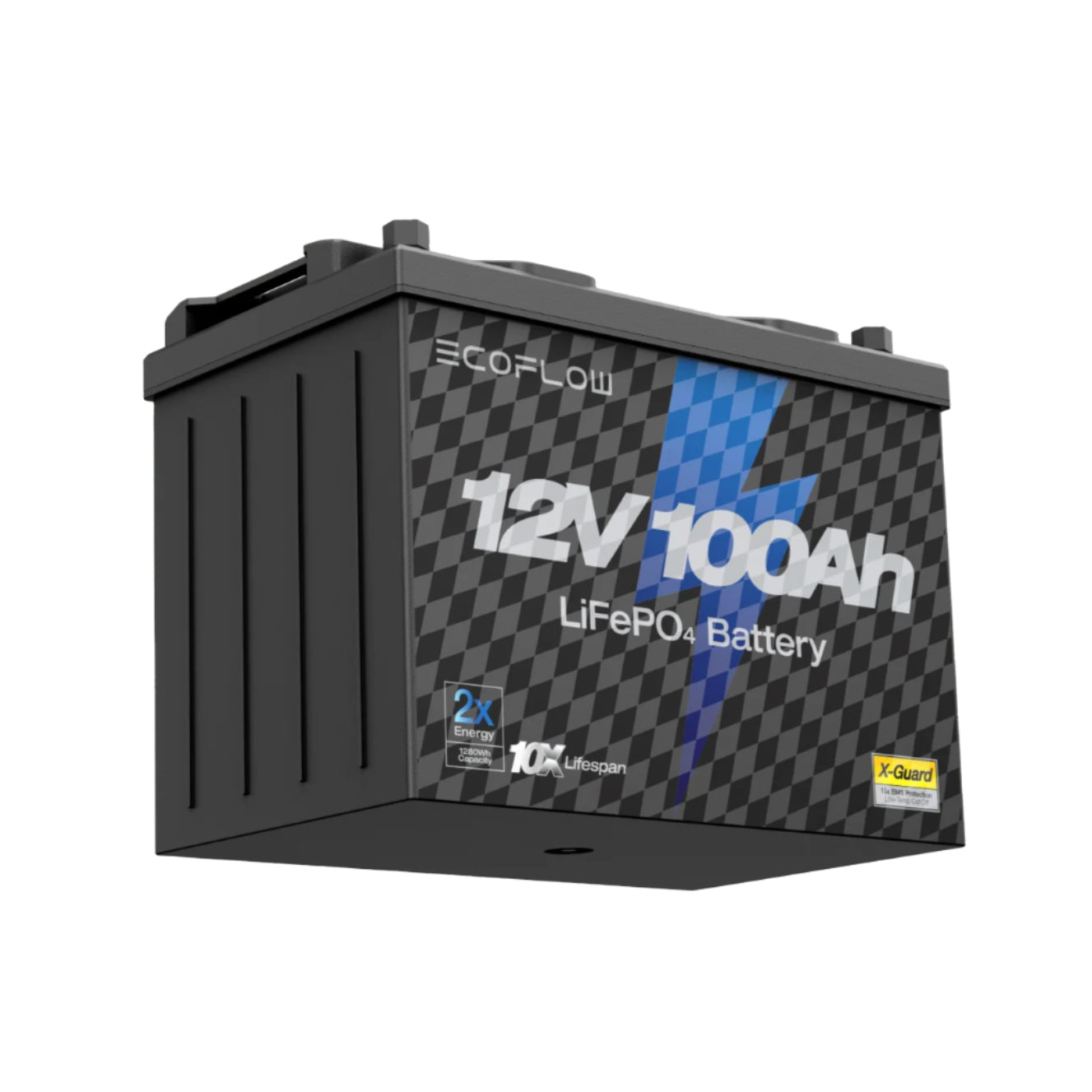 EcoFlow Lithium 12V 100Ah Deep Cycle LiFePO4 Battery EF12V100AhBP-US