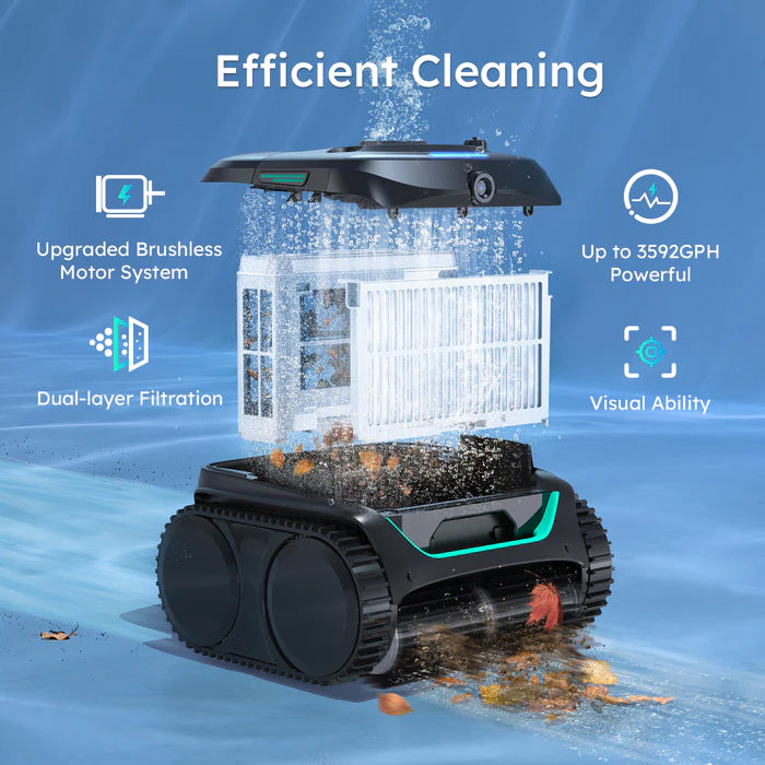 WYBOT C2 Vision Cordless Robotic Pool Cleaner WYUS-C2PV-KG1