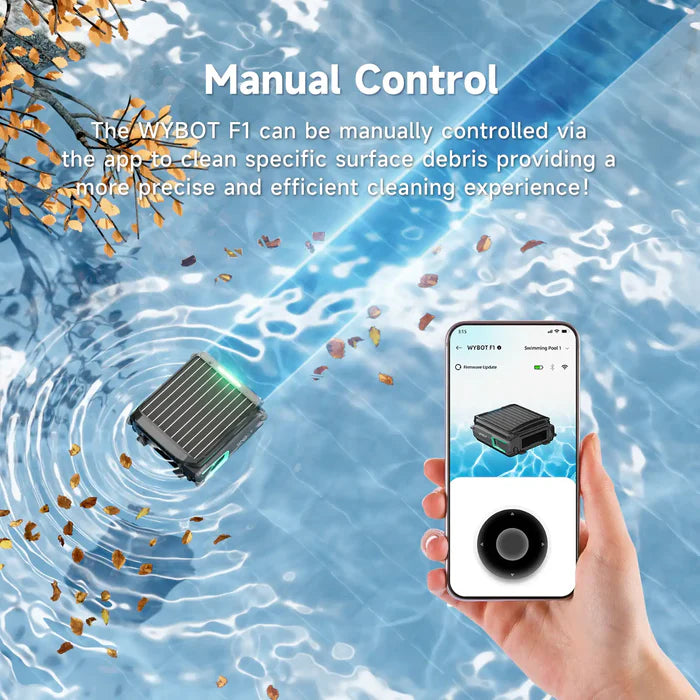 WYBOT F1 Pool Skimmer Solar Powered Robotic Cleaner WYUS-F1-KG1